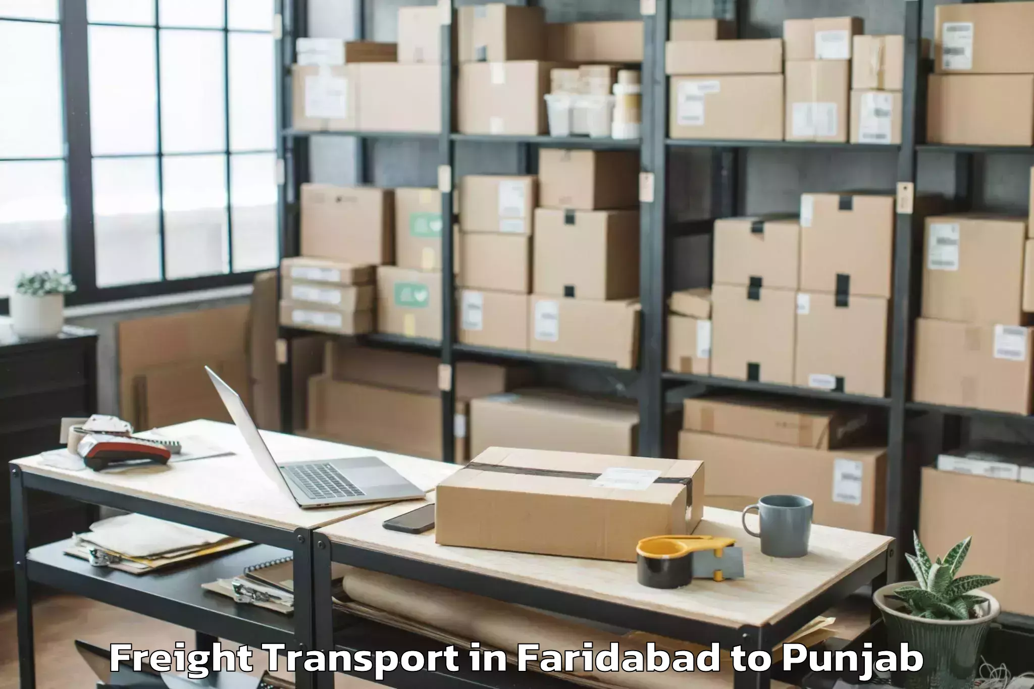 Reliable Faridabad to Kapurthala Freight Transport